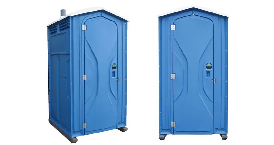 Long-term porta potty units on site in Central, South Carolina